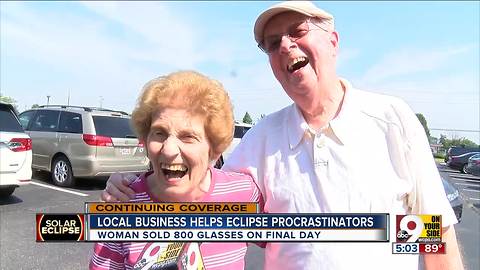 Local business helps eclipse procrastinators