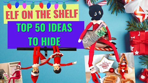 Elf On The Shelf 50 Ideas To Hide #christmas #elfontheshelf