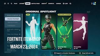 Fortnite Item Shop|March 23, 2024(*New* Back On 74 Emote)