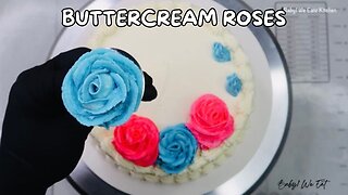 How To Make Buttercream Roses | Birthday Cake