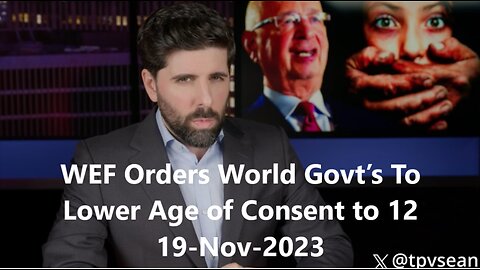 Klaus Schwab wants to have sex with your 12 year old sons and daughters November 19, 2023