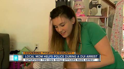 Local mom helps Clearwater Police care for kids during a DUI arrest