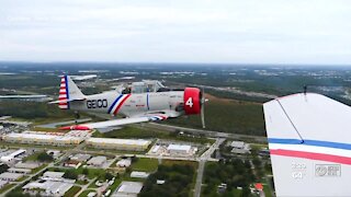 Geico Skytypers fly World War II planes to honor veterans who served in the war