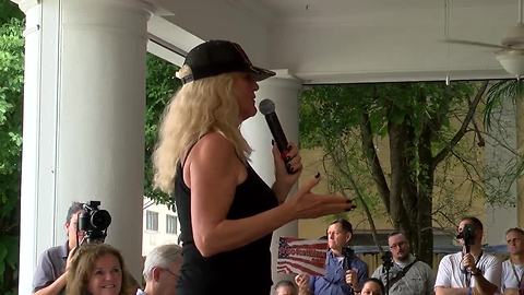 Environmental activist Erin Brockovich speaks in Fort Myers