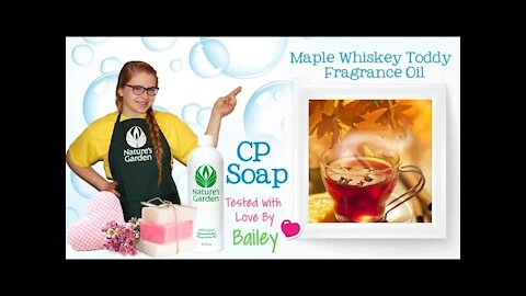 Soap Testing Maple Whiskey Toddy Fragrance Oil- Natures Garden