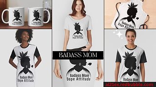 BADASS MOM DOPE ATTITUDE WEED | CANNABIS | MARIJUANA | WEED LOVERS T-SHIRTS & MERCH DESIG