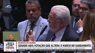 Senado adia votação de projeto que suspende decretos de Lula sobre o marco do saneamento básico