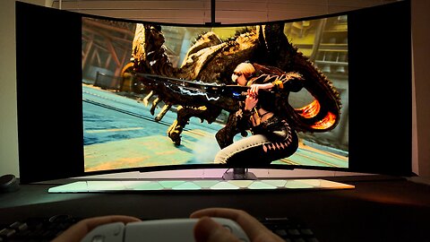 Stellar Blade Demo is BEAUTIFUL on PS5: Console Gaming on a 45" OLED UltraWide | 16:9 Gameplay