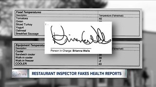 Restaurant inspector fakes health reports
