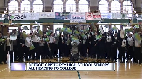 Detroit high school celebrates 100 percent college acceptance for eighth straight year