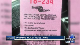 Contact7: Woman receives parking ticket at Rockies game after paying