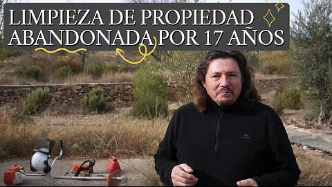 Terreno abandonado hace 17 años Propiedad invadida por arbustos, árboles y vegetación desbrozamos