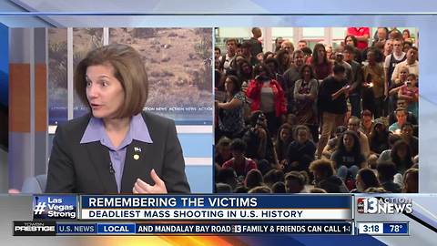 Catherine Cortez Masto talks about mass shooting