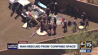Man rescued from "Confined Space" in Peoria