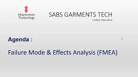 Failure Mode & Effects Analysis (FMEA) ।। SMART Goals ।। Garments Industry