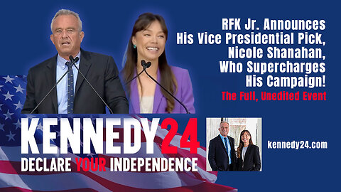 RFK Jr. Announces His Vice Presidential Pick, Nicole Shanahan (The Full, Unedited Event)