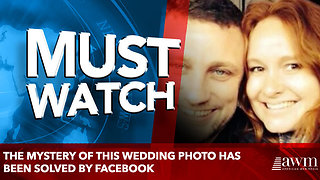 The mystery of this wedding photo has been solved by Facebook