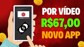 [SAQUE EM 5 MIN] Aplicativo Pagado R$67,00 PAGA POR VÍDEO | SEM MEDO Melhor App de Ganhar Dinheiro