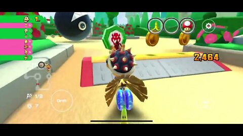 Mario Kart Tour - DS Peach Gardens R/T Gameplay