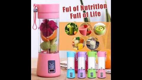 USB Rechargeable Automatic Portable Blender Juicer Mixer