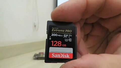 Cartão de Memória SD SanDisk Extreme PRO 128GB até 200 MB/s U3 4K UHD C10 V30 SDXC UHS-I