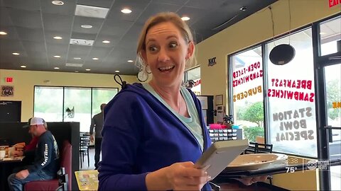 Polk County waitress surprised with $1,000 tip from nonprofit