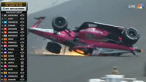 Huge CRASH At The Indy 500 - Car FLIPS And Tire Flies Into The Crowd! | Nearly A DISASTER