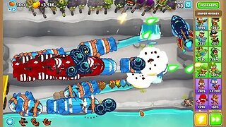 Bloons TD6 - Quarry - How Far Can We Go with SNIPER MONKEYs and Etienne?