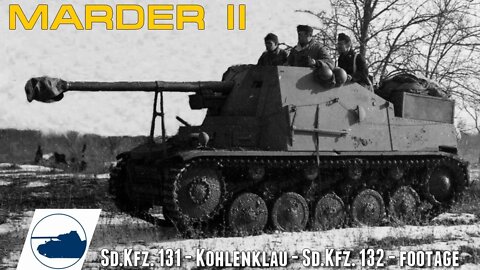 Rare WW2 Marder II Sd.Kfz. 131 - Kohlenklau - Sd.Kfz. 132 - Footage.