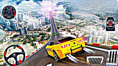Impossible GT Car Stunts Driving 3D - Mega Ramp Sport Super Car Racing Simulator - Android GamePlay