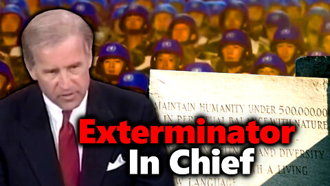 EXTERMINATOR IN CHIEF: Joe Biden's '92 Genocidal Speech On New World Order (Depopulation)