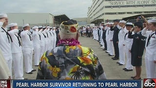 Pearl Harbor survivor returning to Pearl Harbor