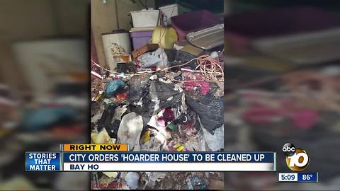 City orders 'hoarder house' to be cleaned up