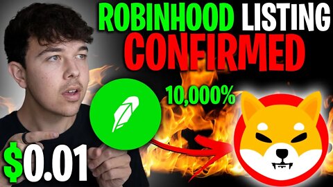 ROBINHOOD FINALLY REVEALS SHIBA INU COIN LISTING IS DONE 🔥 SHIB PRICE PREDICTION 🚨