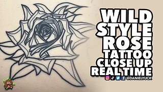 Wildstyle Rose Close Up Tattoo RealTime