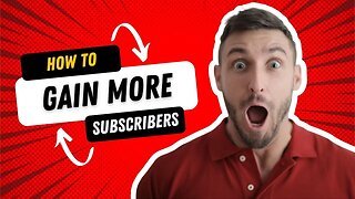 How to gain more SUBSCRIBERS on YouTube | For beginners