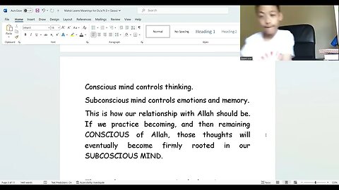 Mahdi Learns Meaning of the Word Du'a, pt 3