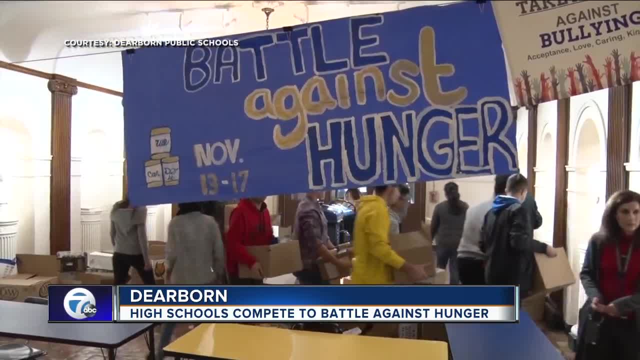 High schools compete to battle against hunger