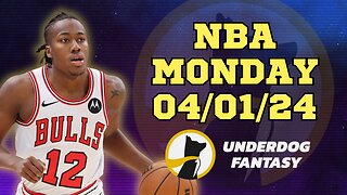 #UNDERDOGFANTASY | BEST PICKS #NBA MONDAY | 04/01/24 | BEST BETS | #BASKETBALL | TODAY | PICK'EM