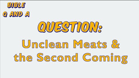 Unclean Meats & the Second Coming