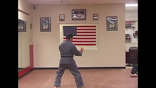 An example of the American Kenpo technique Leap from Danger