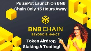 PulsePot Launch On BNB Chain Only 15 Hours Away! Phase 1 Of 2! Token Airdrop, Staking & Trading!