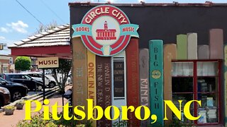 Pittsboro, NC, Town Center Walk & Talk - Vlogging America - Virtual Walks