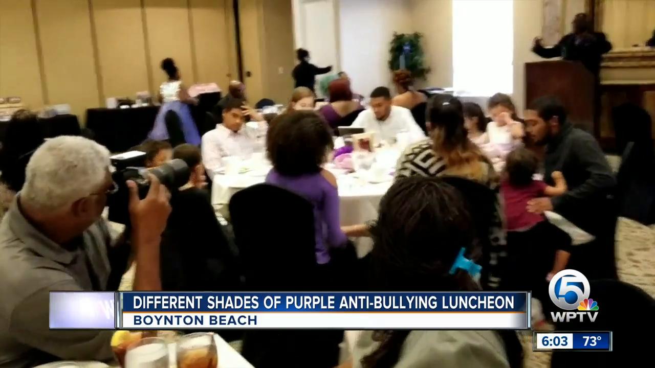 Different shades of purple anti-bullying luncheon held in Boynton Beach