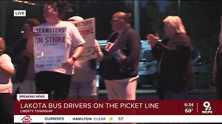 Lakota bus drivers on the picket line