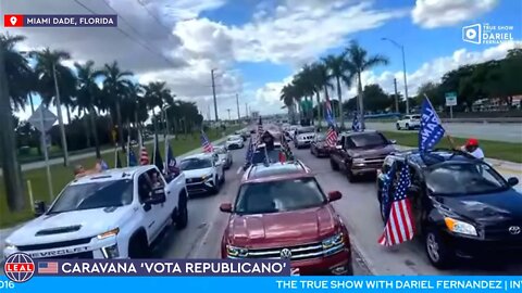 🇺🇸 Caravana 'Vota Republicano' de los cubanos americanos en Miami Dade, FL - vía @Dariel Fernandez​