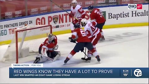 Red Wings know they have a lot to prove, scratched Mantha included