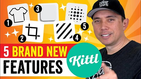 5 NEW FEATURES on Kittl you can use for Print on Demand