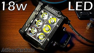 Best Review of Auxbeam 18w Off Road LED Light.. with Torture Test!