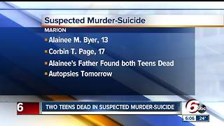 Two teens dead in suspected murder-suicide in Marion